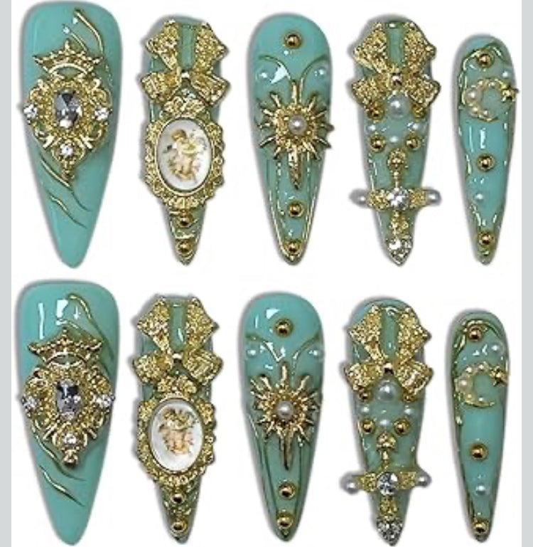 Celestial Vitrine Nails