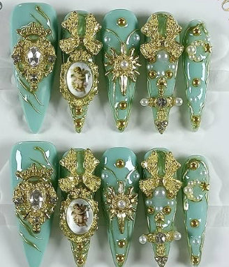 Celestial Vitrine Nails