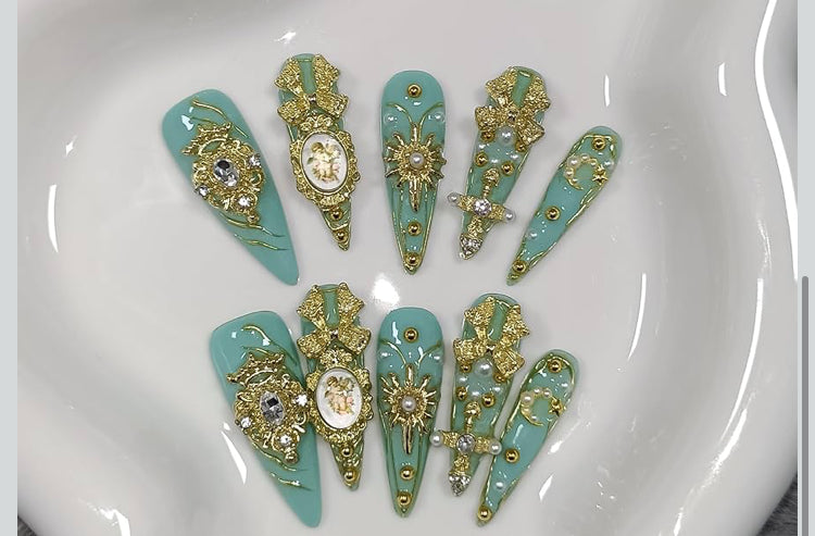 Celestial Vitrine Nails