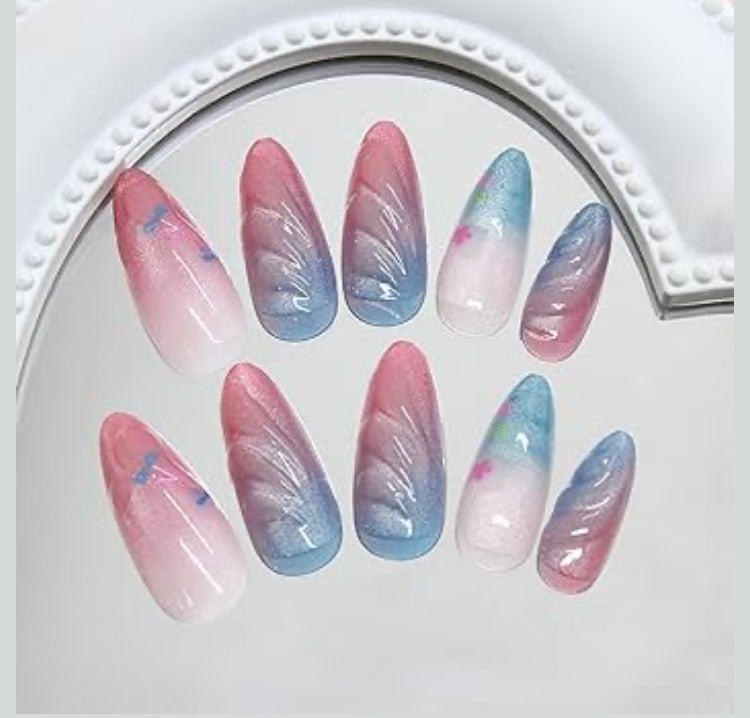 Cotton Candy Nail Set
